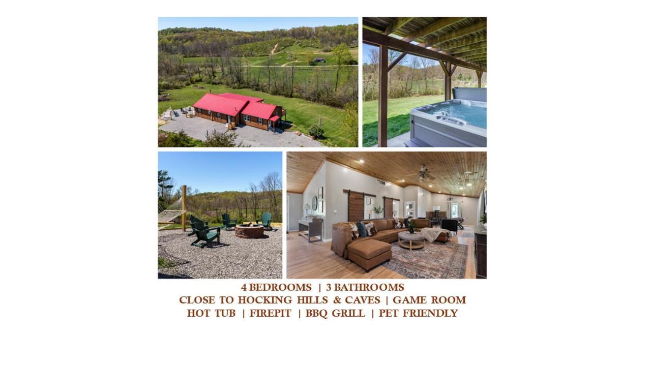 Spacious Cabin Near Hocking Hills And Caves With Hot Tub And Firepit Laurelville Екстер'єр фото